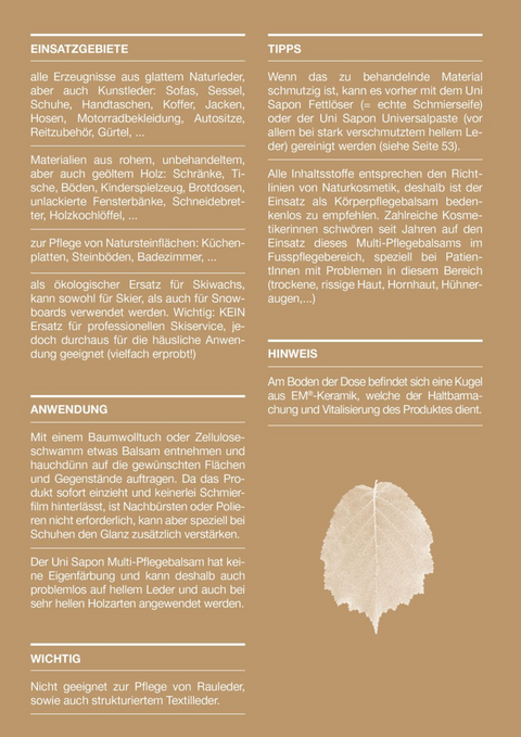 UNI SAPON Multi-Pflegebalsam